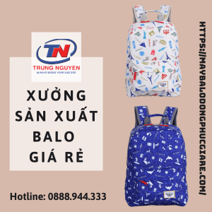 xưởng sản xuất balo giá rẻ