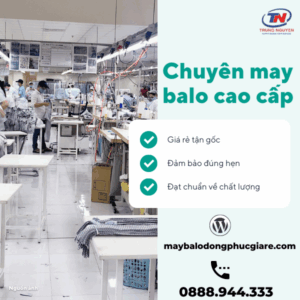 xưỏng gia công balo laptop