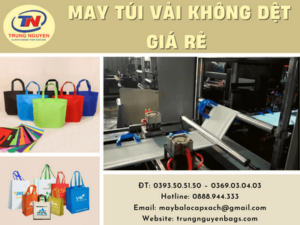 may túi vải không dệt giá rẻ