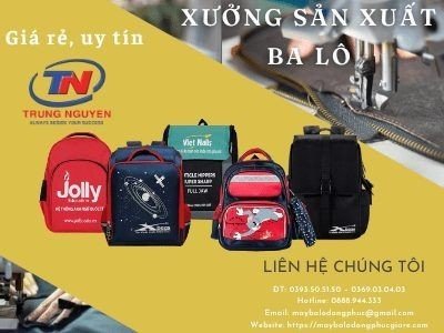 Tiêu chí để lựa chọn dịch vụ may balo tại Bình Dương