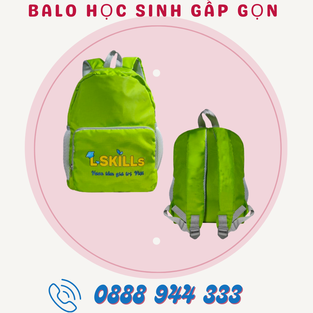 balo học sinh gấp gọn