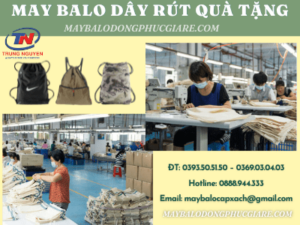 may balo dây rút quà tặng