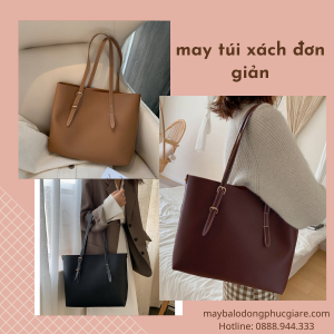 may túi xách đơn giản