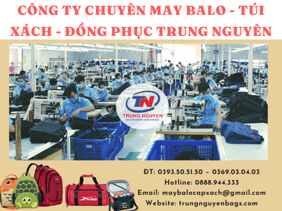 xưởng may balo túi xách giá rẻ trung nguyên