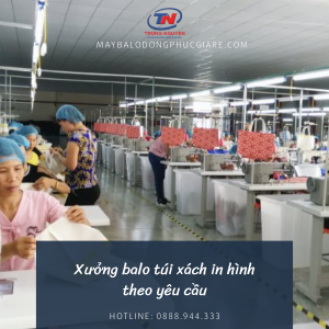 Xưởng balo túi xách in hình theo yêu cầu