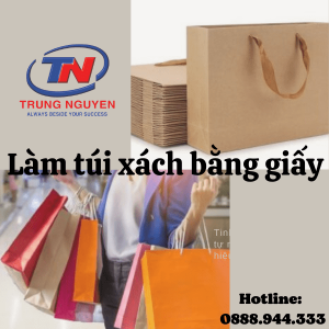 làm túi xách bằng giấy