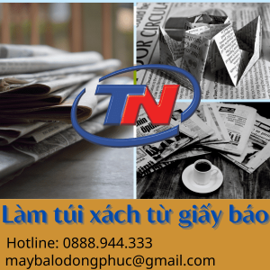 làm túi xách từ giấy báo