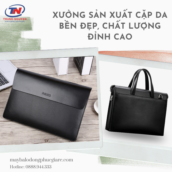 xưởng sản xuất cặp da
