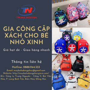 gia công cặp xách cho bé