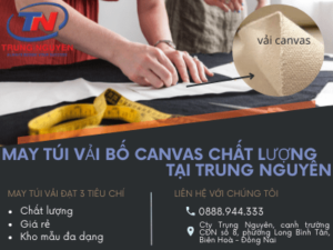 may túi vải bố canvas