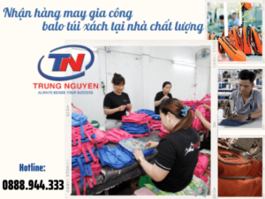 nhận hàng may gia công balo túi xách