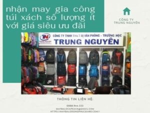 nhận may gia công túi xách số lượng ít