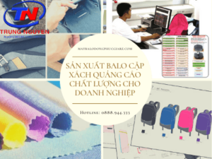 sản xuất balo cặp xách quảng cáo