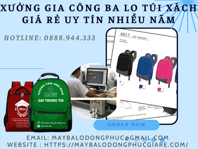 xưởng gia công ba lo túi xách giá rẻ
