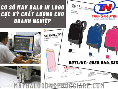 cơ sở may balo in logo
