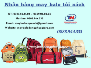 nhận hàng may balo túi xách