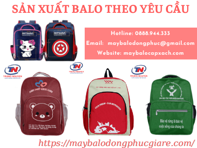 may ba lô theo yêu cầu