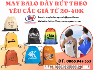 may ba lô dây rút