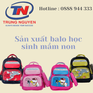 gia công balo học sinh mầm non