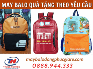 may ba lô quà tặng theo yêu cầu