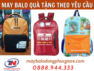 may ba lô quà tặng theo yêu cầu