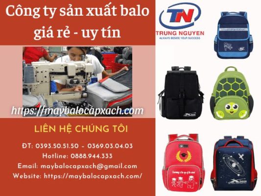 cơ sở gia công ba lô theo yêu cầu