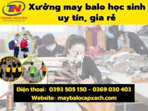 may balo trường học