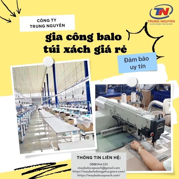 xưởng gia công balo túi xách giá rẻ